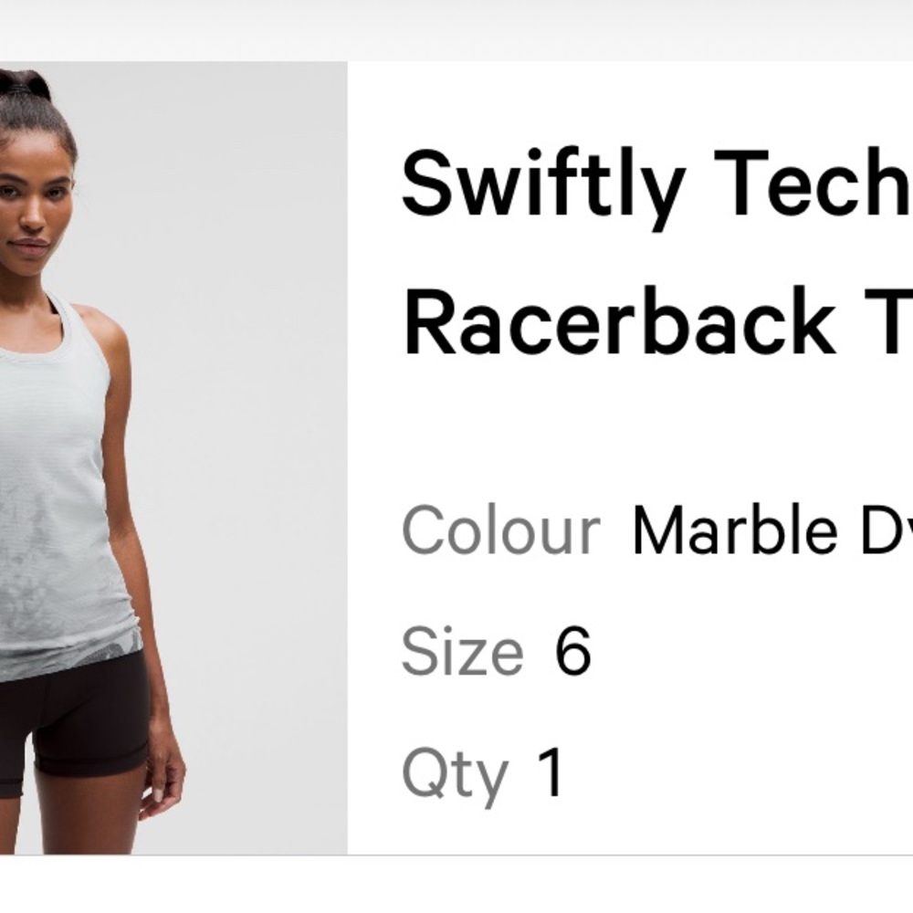 Lululemon Athletica Racerback Tank - Marble Dye